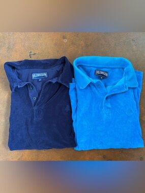 Vilebrequin Men's Polo Duo - Navy & Turquoise Blue